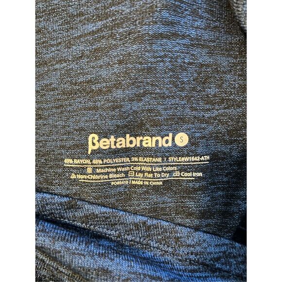 Betabrand Blue Draped Front‎ Long Sleeve Sweater Size Small - Picture 3 of 3
